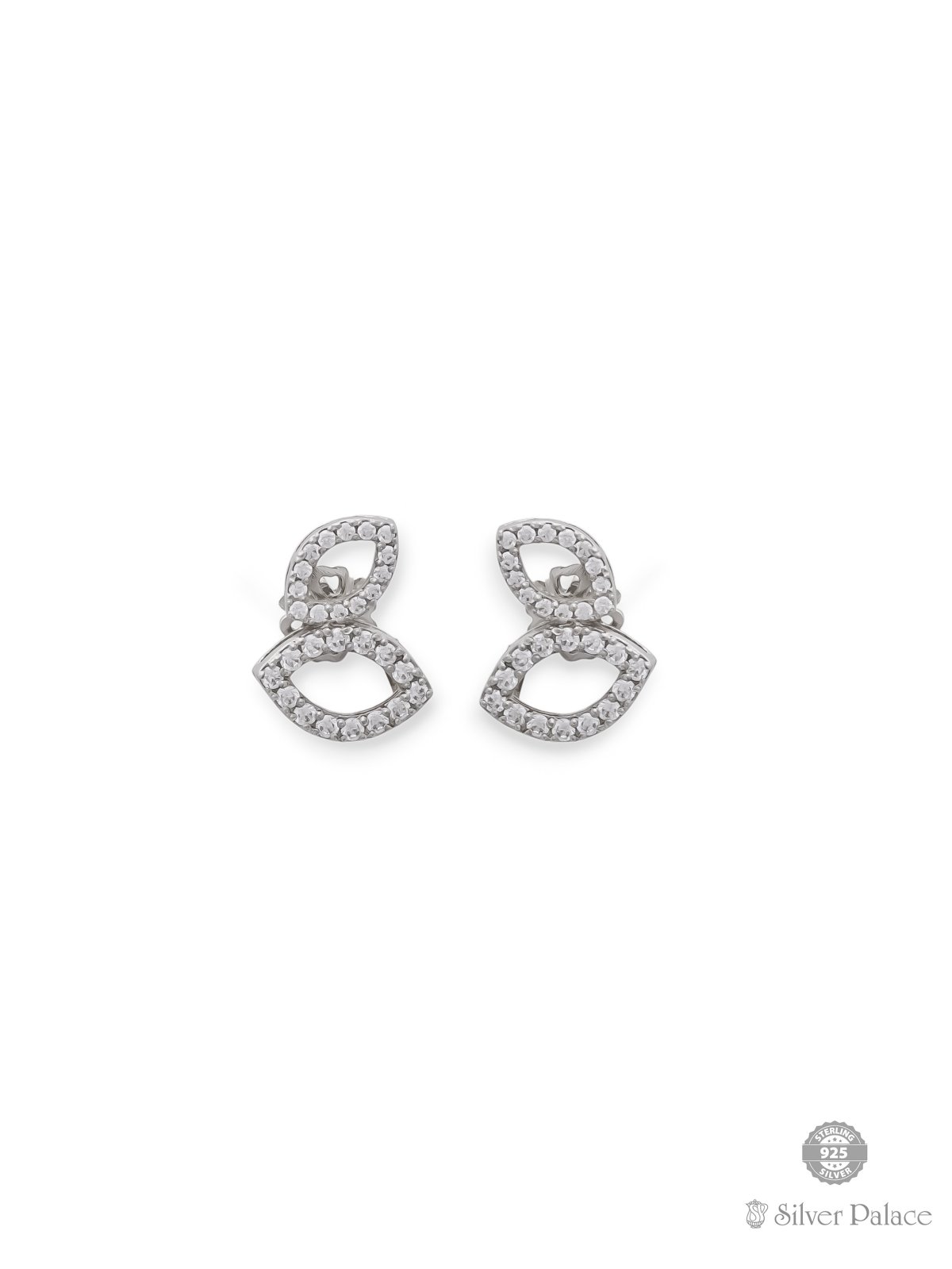 925 SILVER EYE SHAPED STUDS FOR GIRLS PUYA COLLECTION