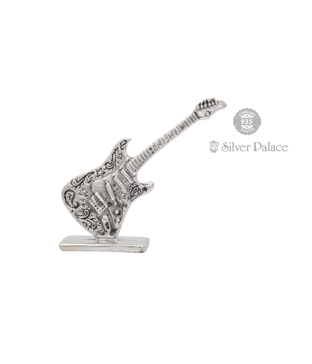 92.5 STERLING SILVER AVIDA COLLECTION GUITAR FOR SHOWPIECE & GIFT