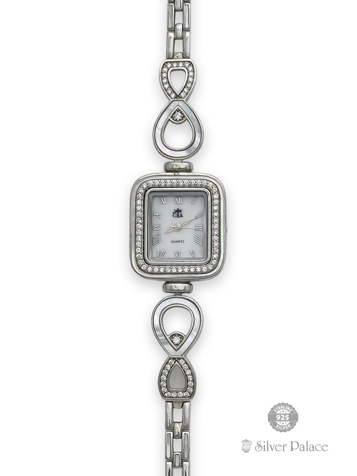 92.5 STERLING SILVER CUBIC ZIRCONIA WATCH FOR YOUR LOVE ONE