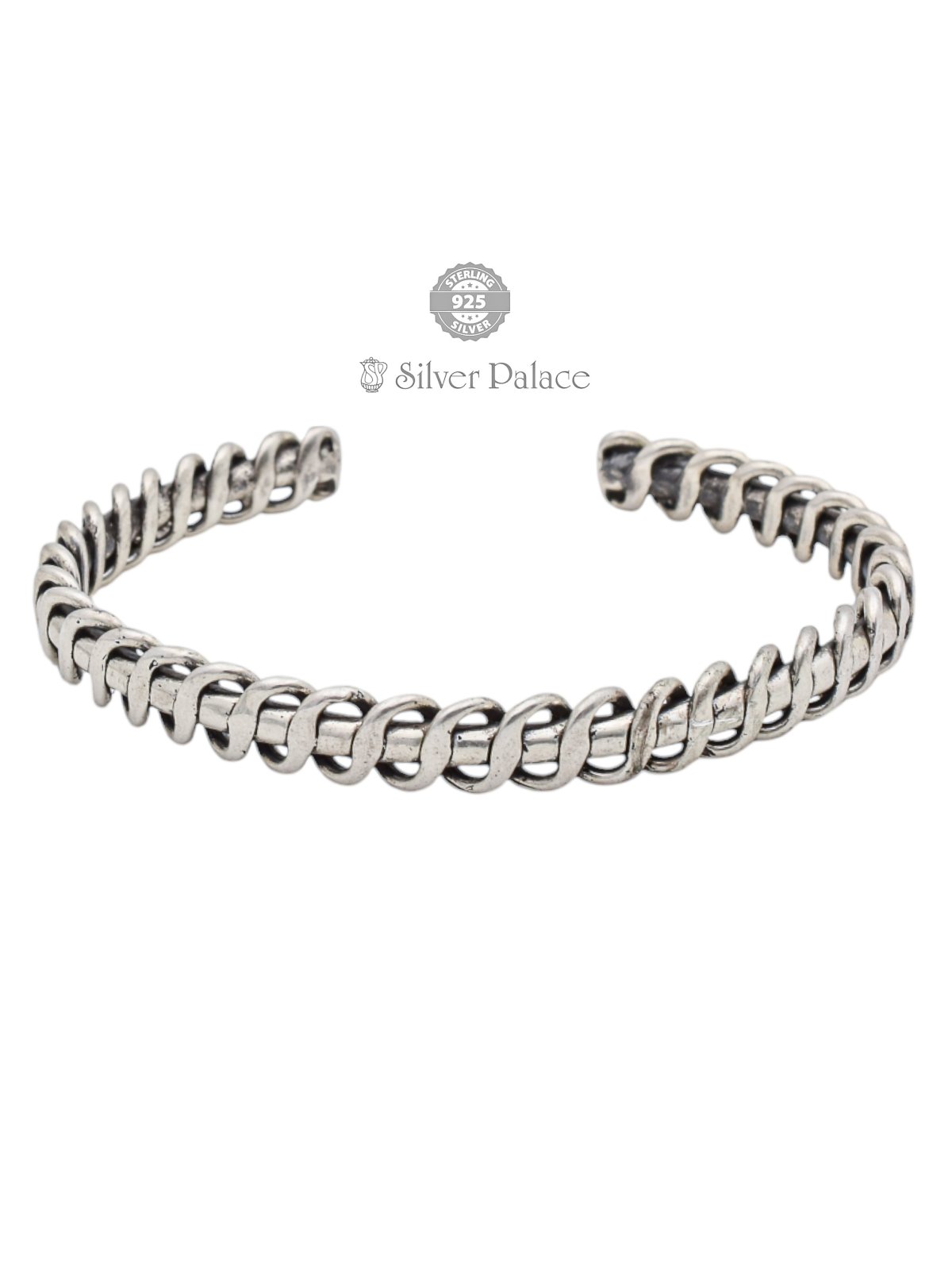 925 Sterling Silver Cuban Link Kada for Men Maan Collection