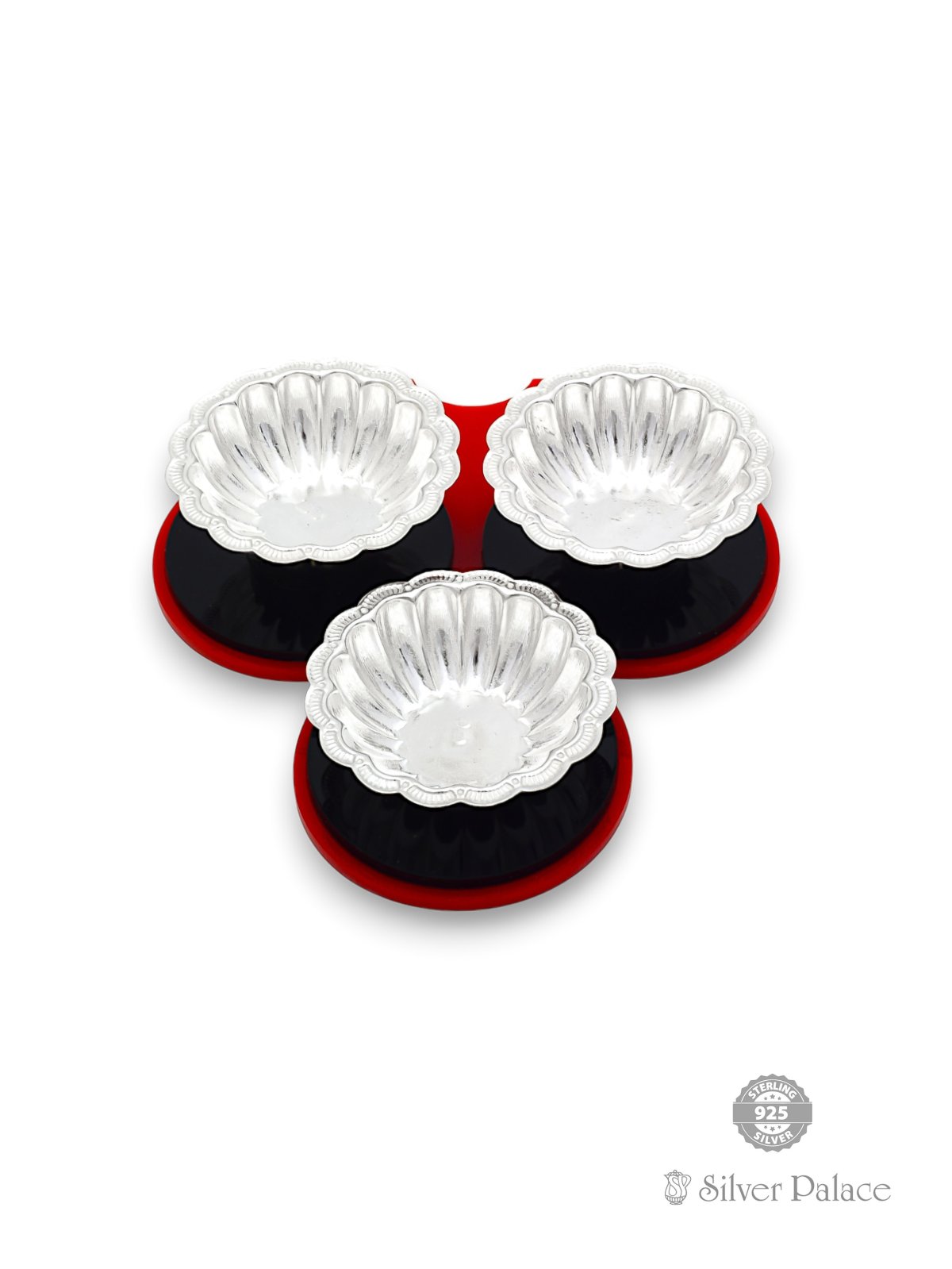 925 SILVER KOTTU KINNAM SET WITH PLASTIC BASE SUR COLLECTION 