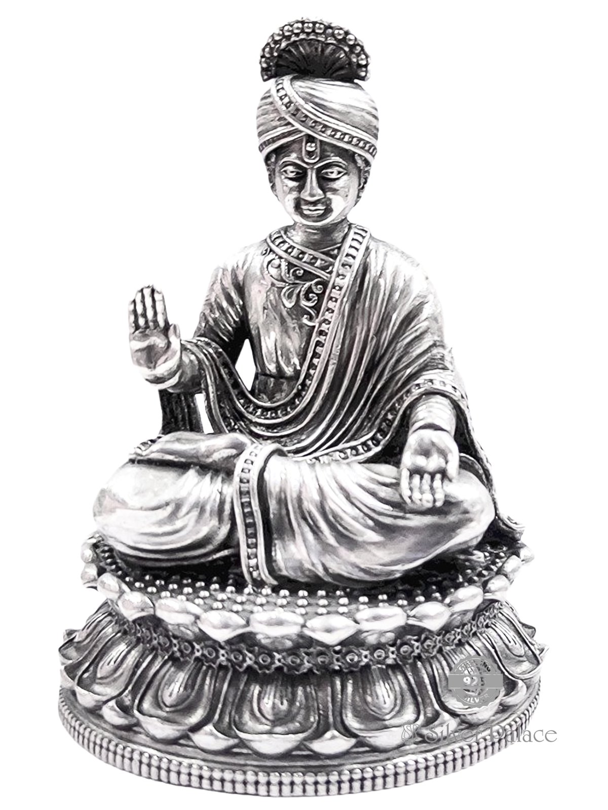 92.5 OXIDISED SILVER LORD SWAMINARAYAN IDOL FOR POOJA