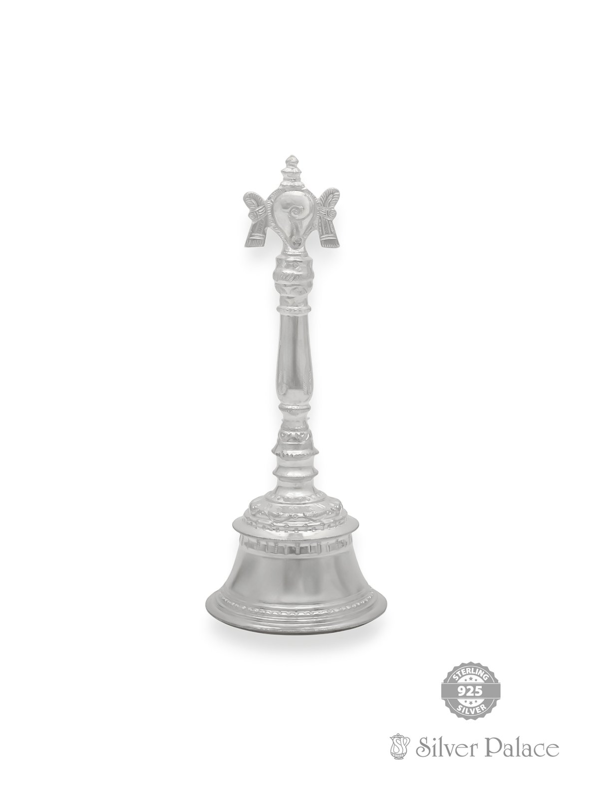 925 STERLING SILVER SANGU , SAKKARAM BELL FOR YOUR POOJA ROOM 
