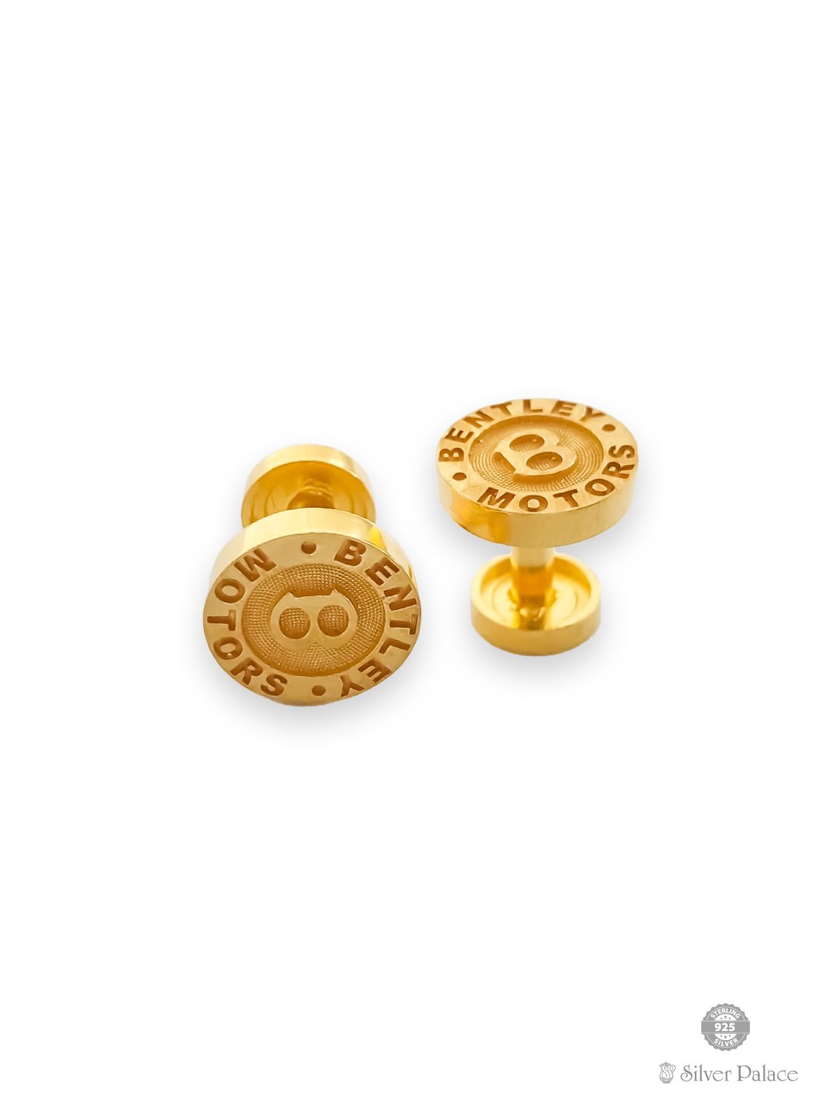 916 PURE GOLD BENTLEY MOTORS LOGO CUFF LINKS 