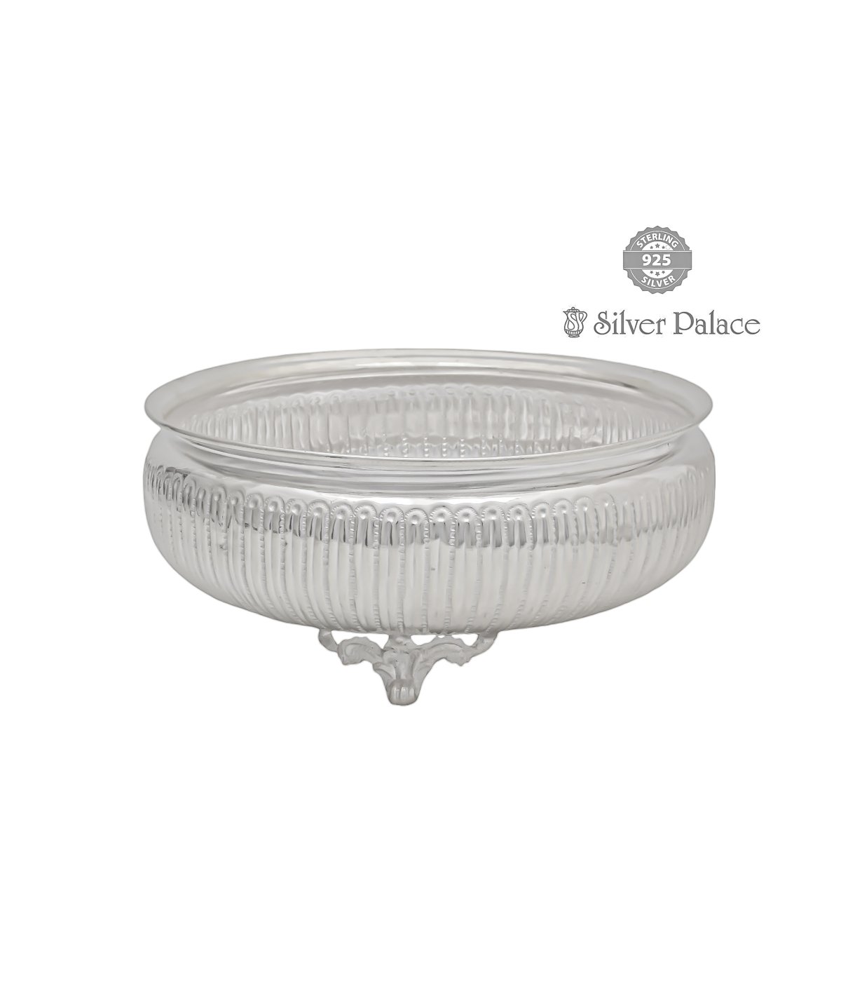 925 OXIDISED SILVER FLOWER BOWL FOR POOJA PURPOSE