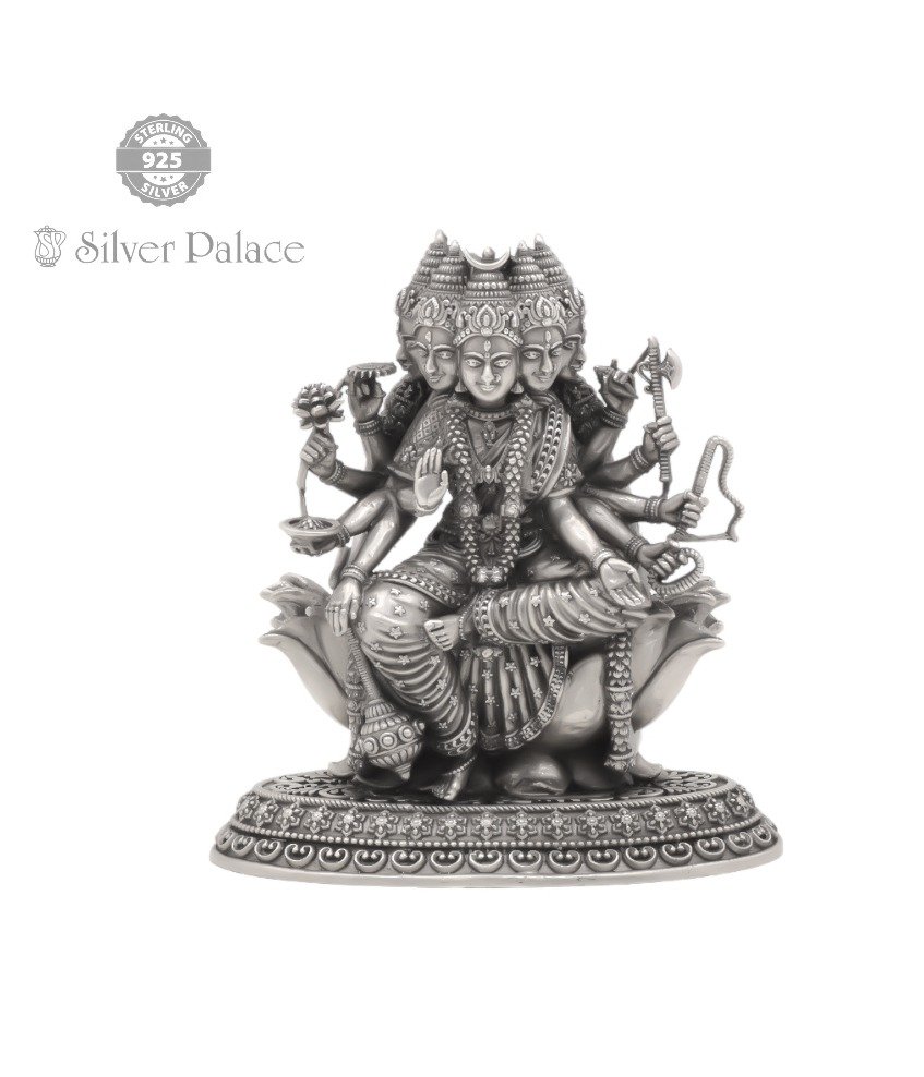 925 Silver Divine Collections Five Face Gayathri Devi Idol
