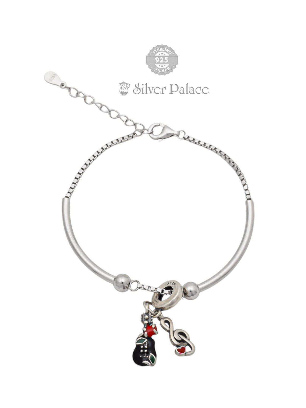 925 Sterling Silver Music Lover's Bracelet For Women Bhava