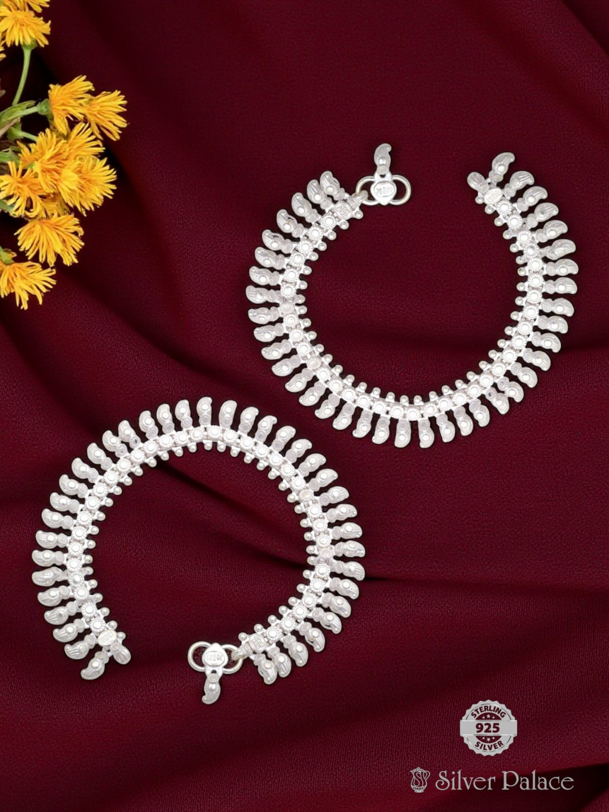 HANDMADE MANGO DESIGN ANKLETS FOR YOUR LOVED ONE BHAVA COLLECTION 