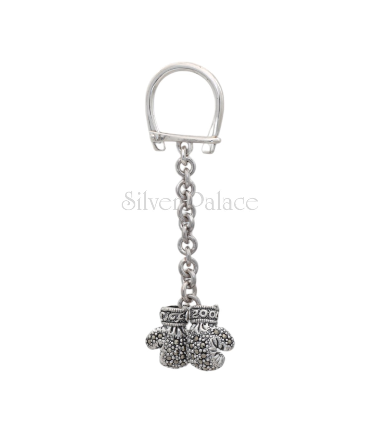 92.5 PURE SILVER BOXING GLOVES  KEYCHAIN FOR SPORT LOVERS