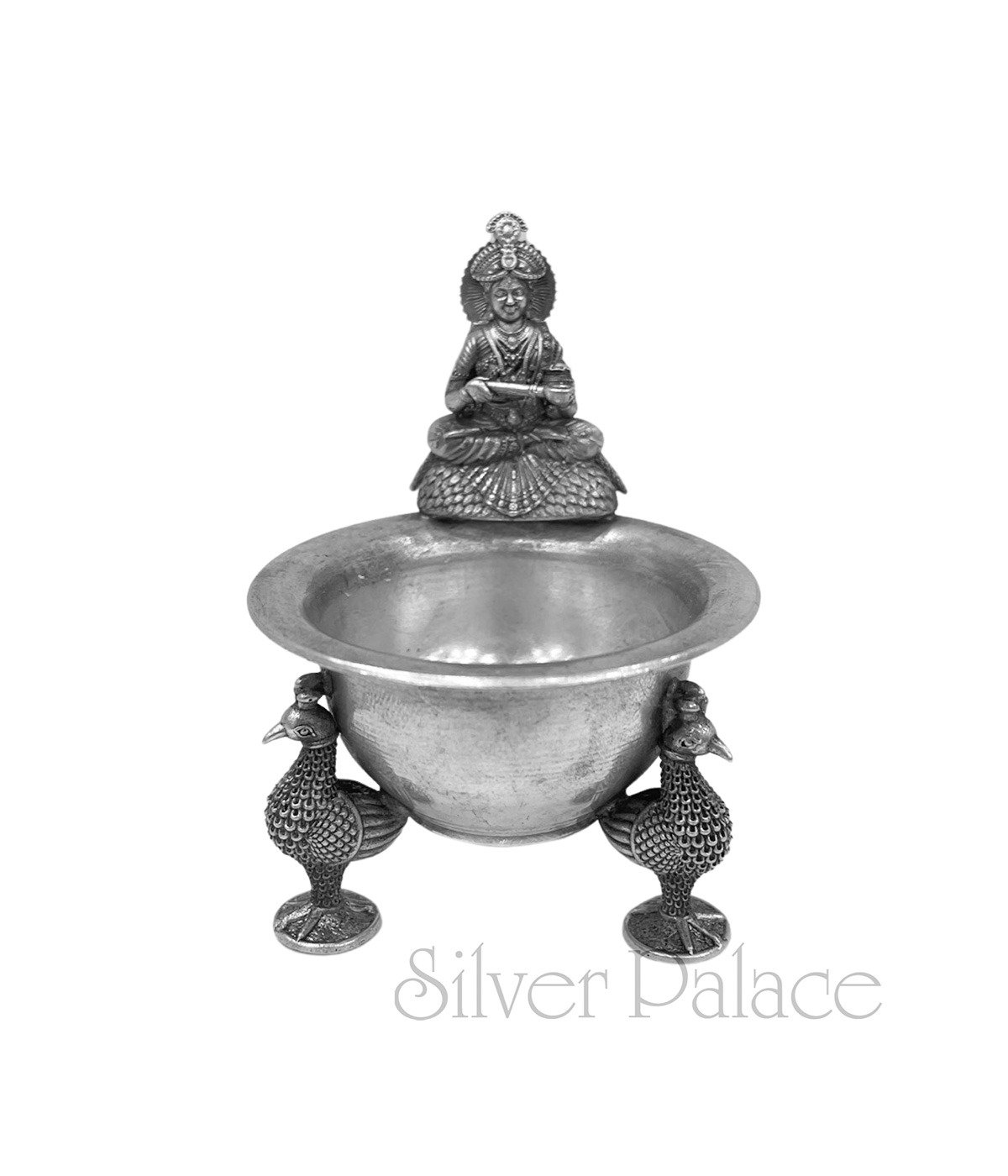 92.5 OXIDISED SILVER ANNAPOORANI BOWL FOR RICE