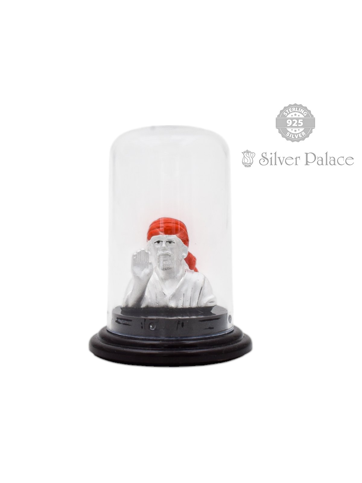 999 PURE SILVER SAI BABA IDOL FOR  CAR STAND EJI COLLECTION