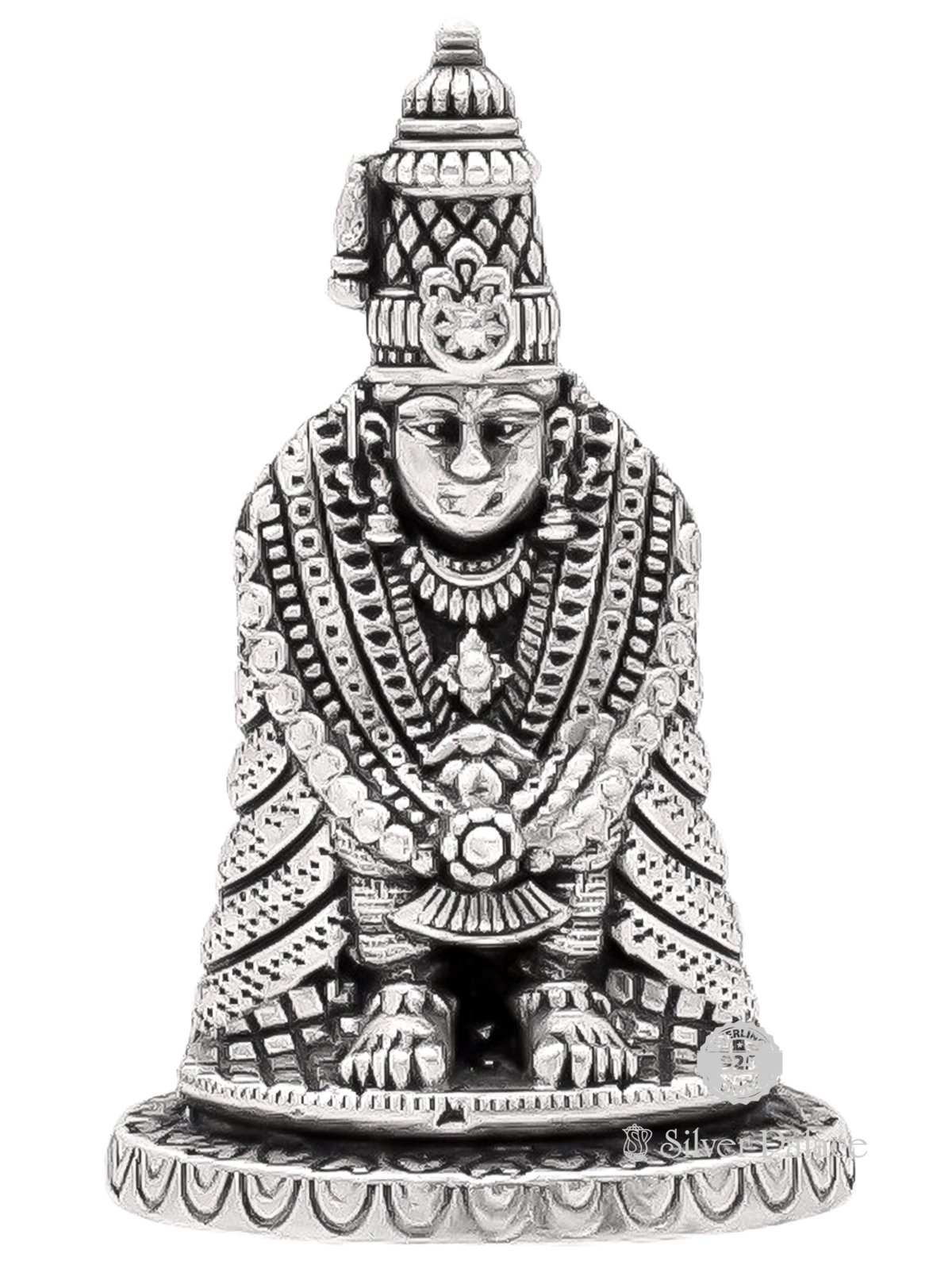 92.5 OXIDISED SILVER THULJA BHAVANI KOLAPUR LAKSHMI IDOL