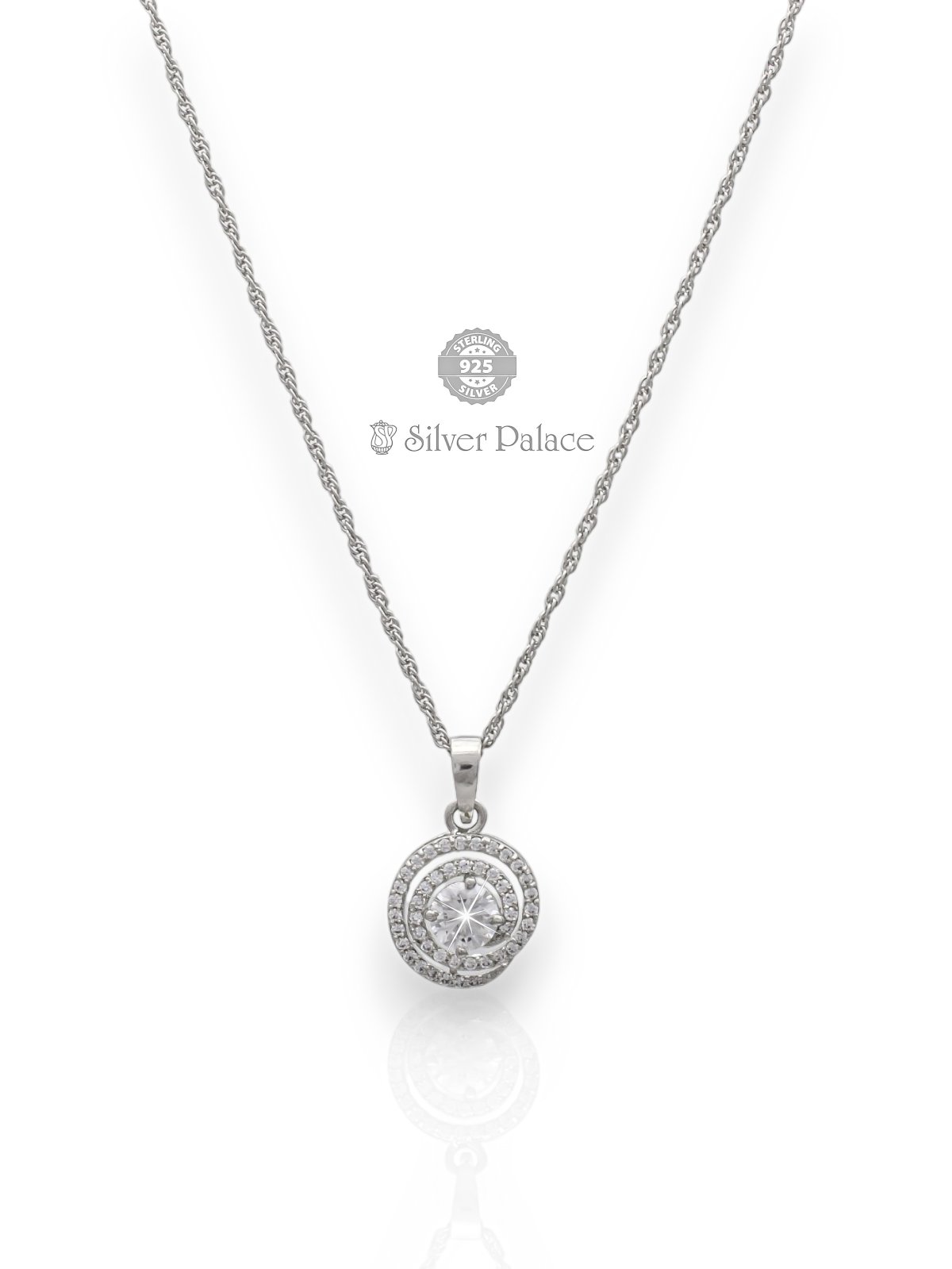 925 STERLING SILVER WHITE STONE CHAIN PUYA COLLECTION