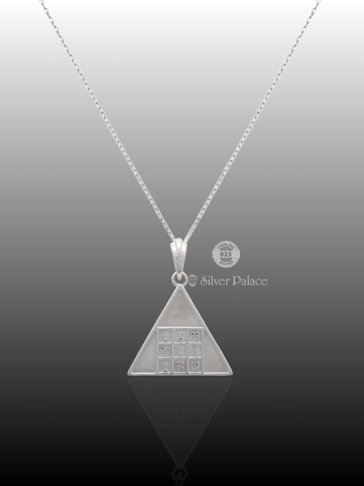 92.5 Silver Pyra Yantra Pendant for Energy Amplification and Spiritual Growth SHRI COLLECTION