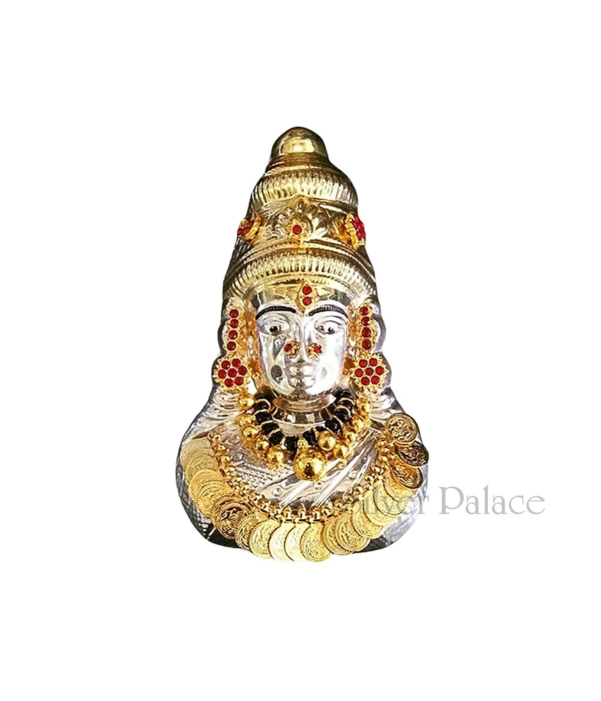 92.5 Silver Lakshmi Face For Home Decor - Silver Palace