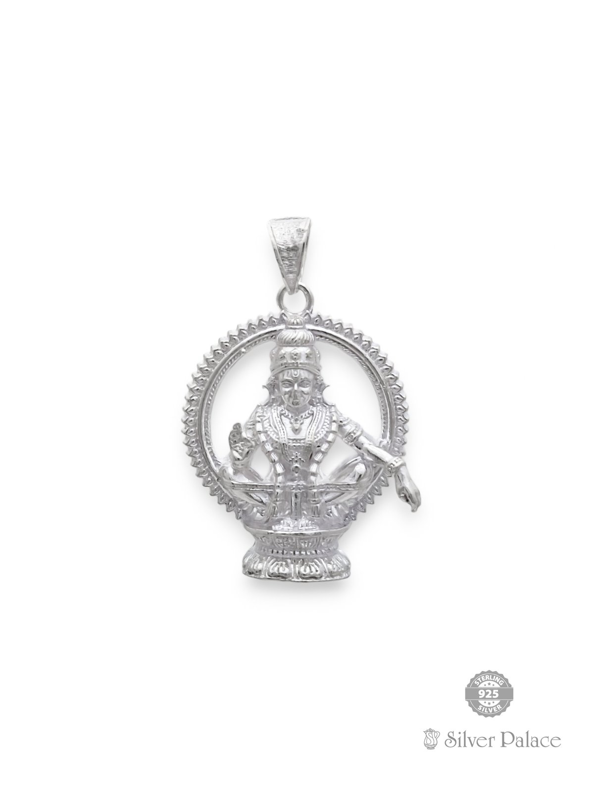 925 STERLING SILVER AYYAPPAN PENDANT FOR AYYAPPA DEVOTEES