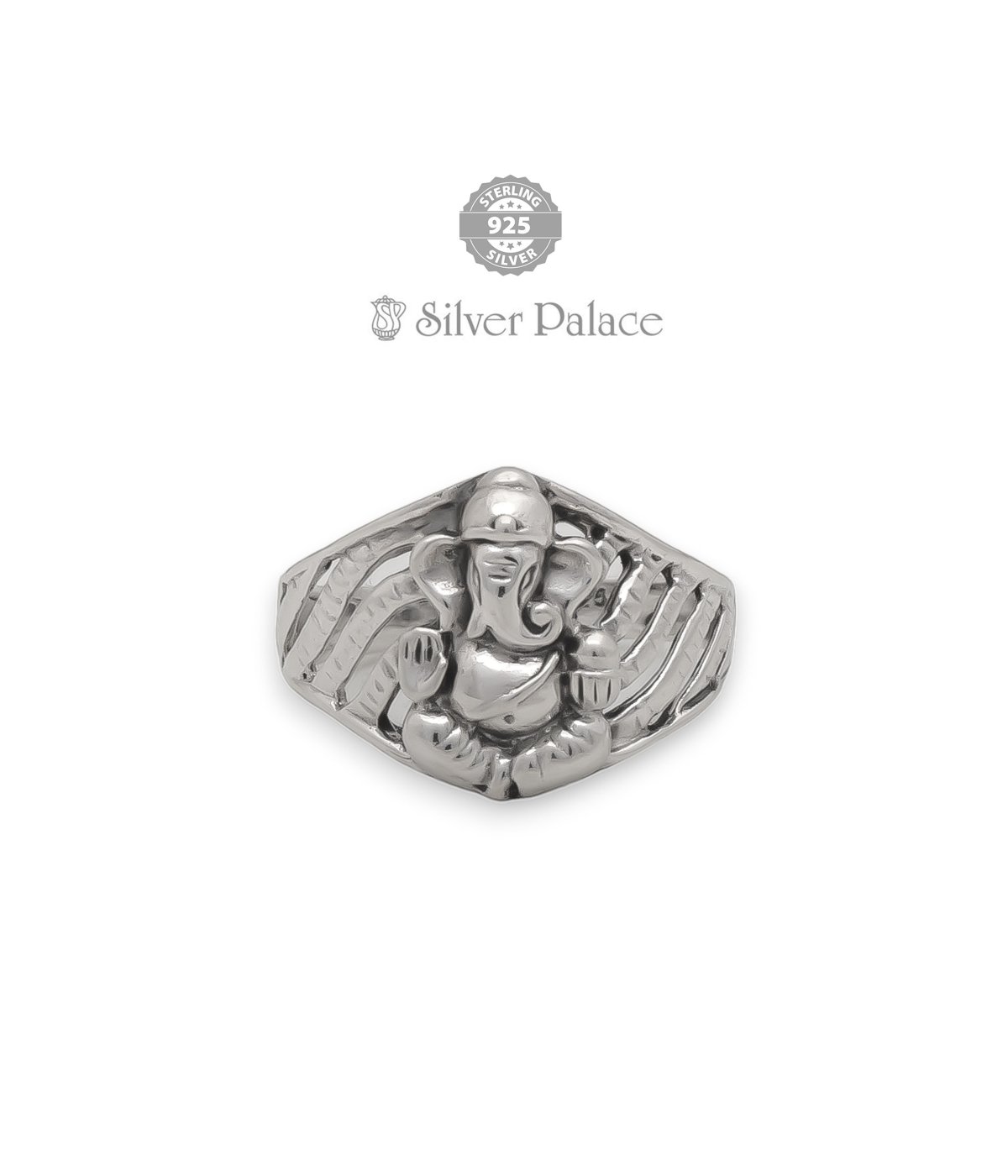 925 STERLING SILVER DIVINE COLLECTIONS SHREE GANESHA RING FOR MEN