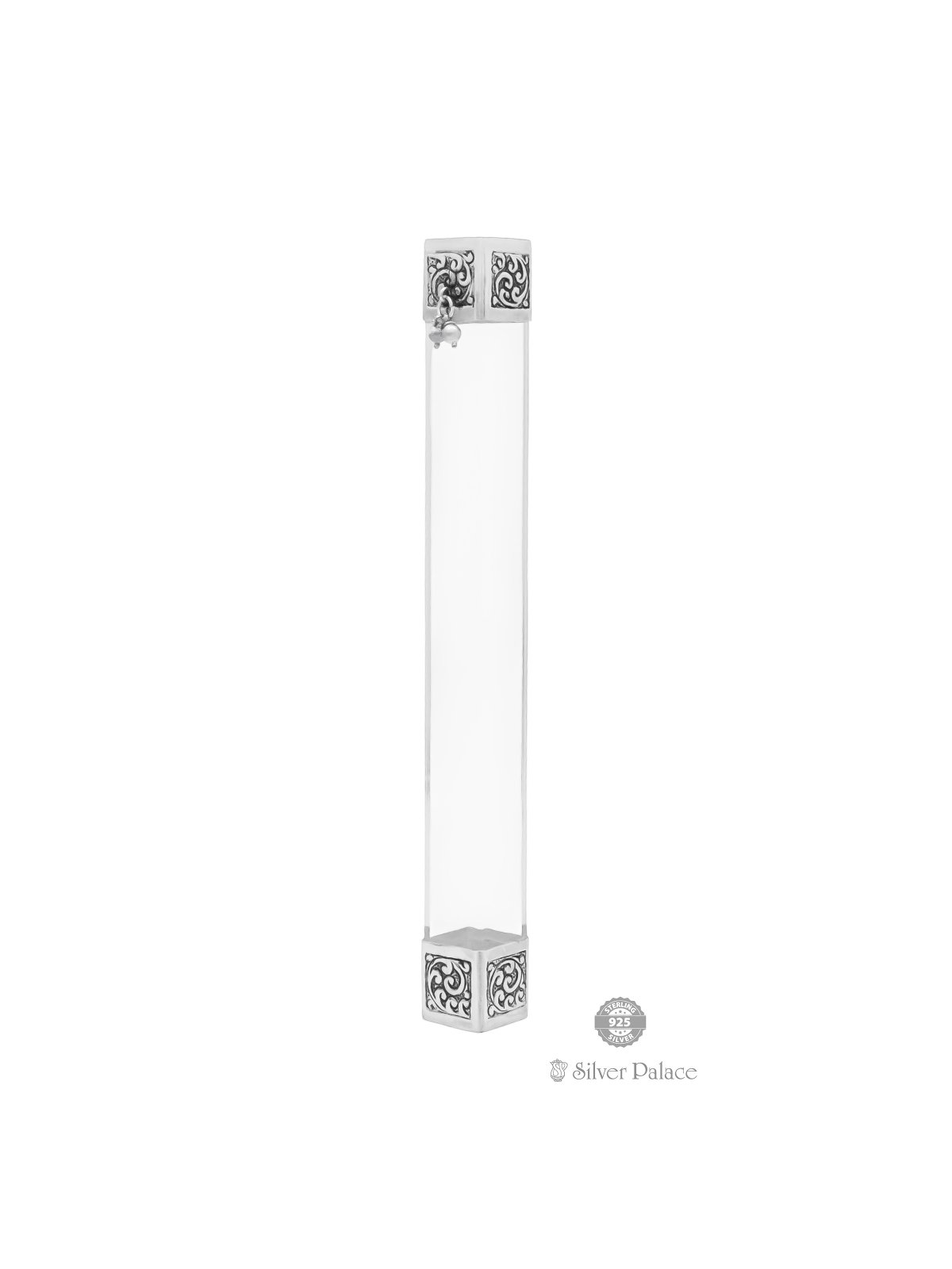 925 SILVER FLORAL DESIGN AGARBATHI HOLDER FOR POOJA ROOM 