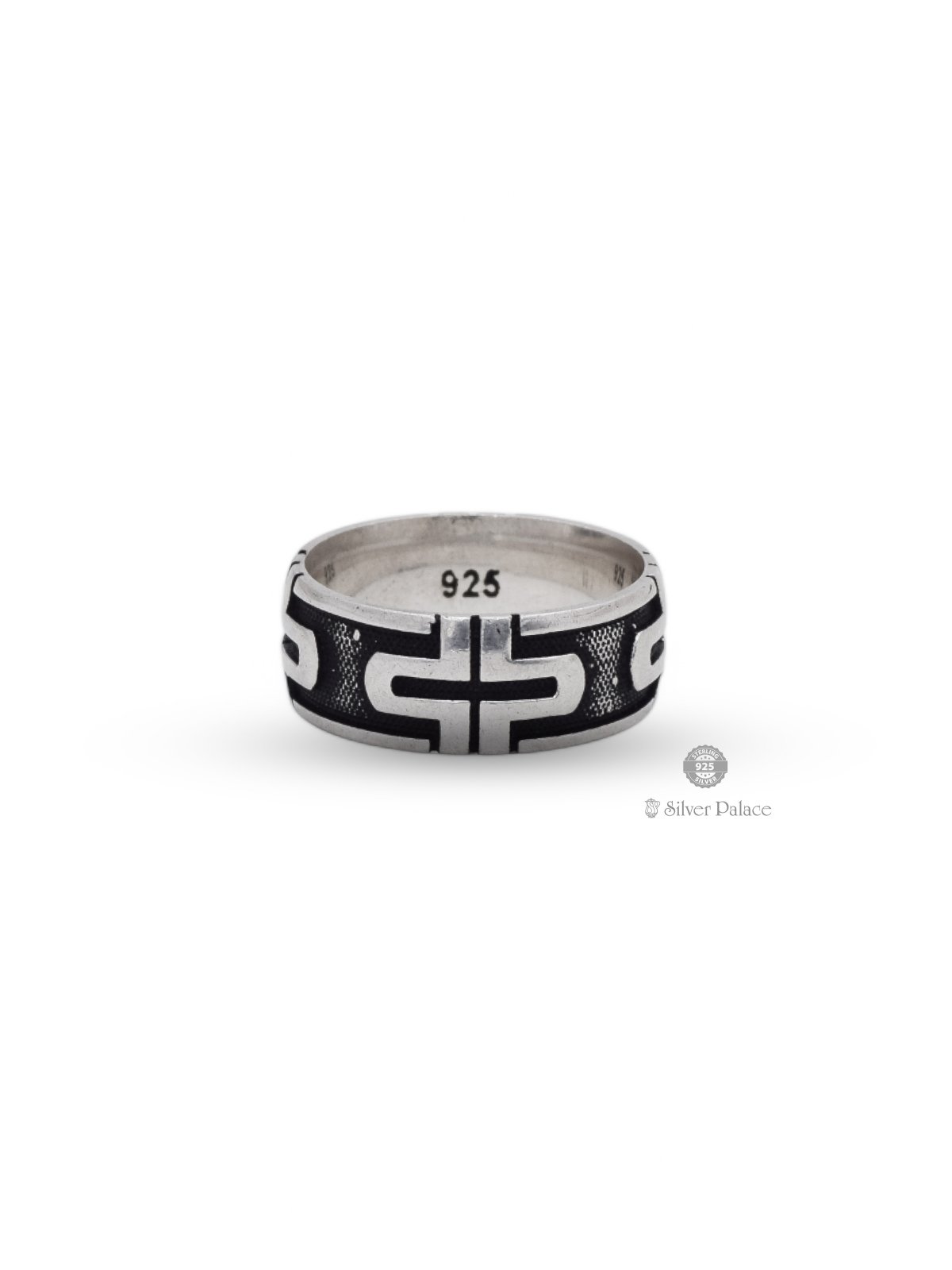 925 OXIDISED SILVER TURKEY DESIGN RING FOR BOYS MAAN COLLECTION