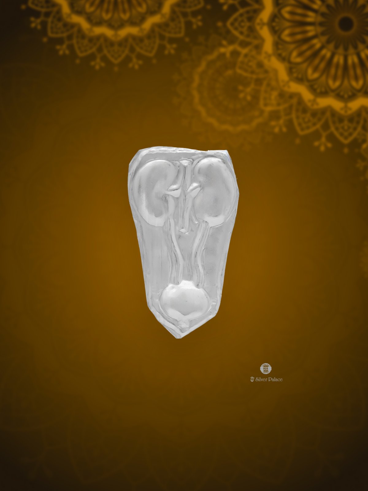 925 SILVER HUMAN KIDNEY SILVER PLATE FOR TEMPLE USE SHRI COLLECTION 