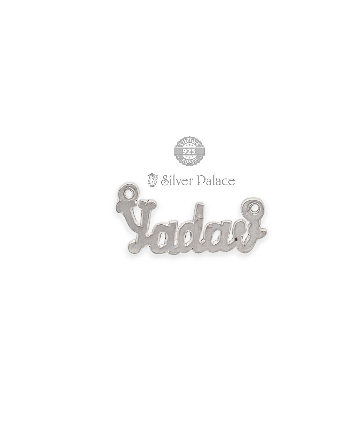 92.5 SILVER CUSTOMIZED YADAV NAME PENDANT VI-KO COLLECTION