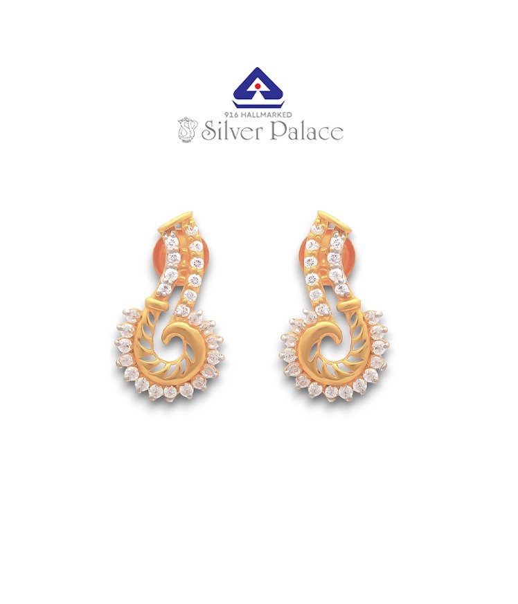 Kanche Collections 22 Kt (916) Yellow Gold Studs Earring For Women