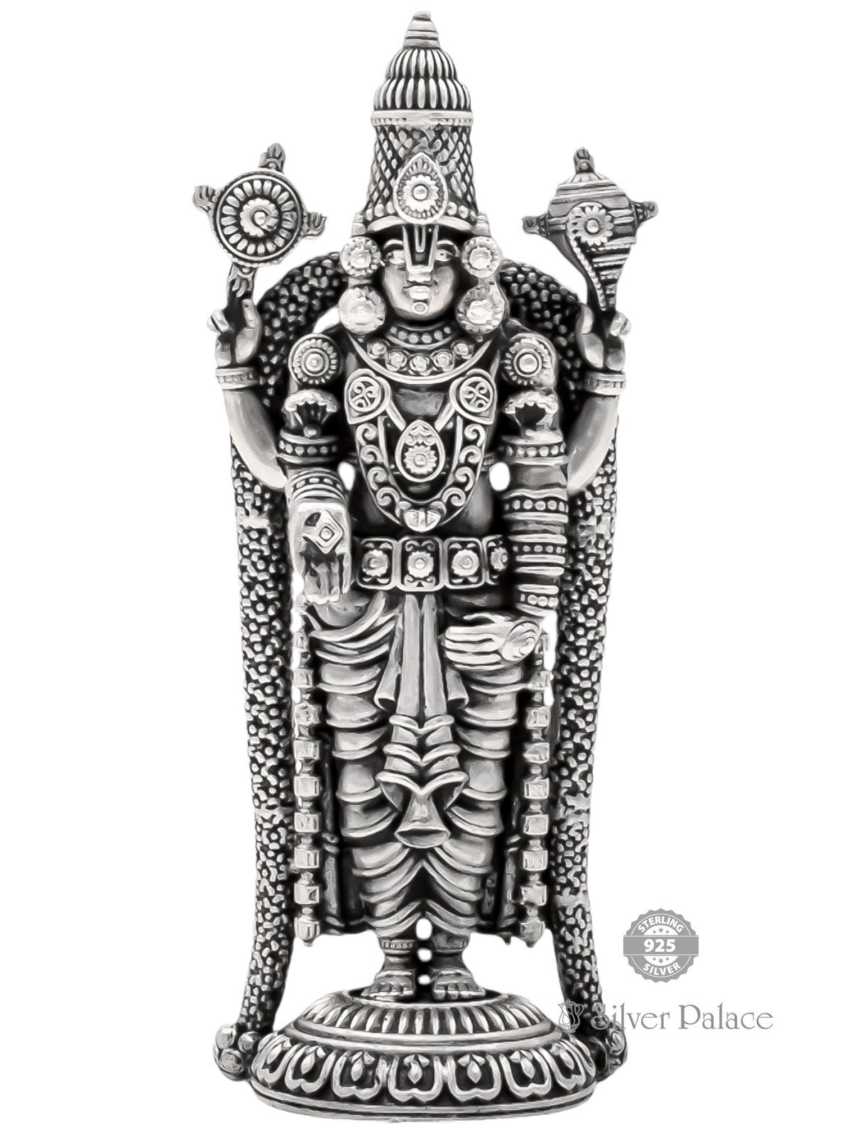 92.5 SILVER TIRUPATI BALAJI VENKATESHWAR LC STATUE FOR POOJA