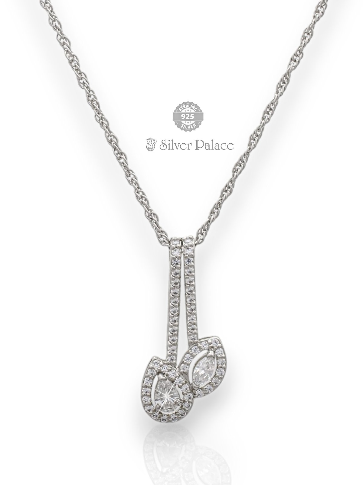 925 STERLING SILVER LEAF HANGING DESIGN FOR LADIES PUYA COLLECTION
