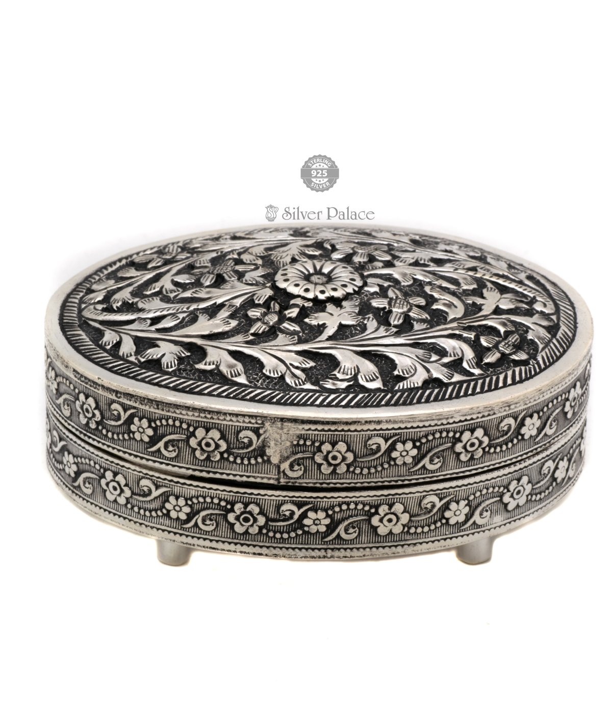 925 sterling silver vintage antic royal design handmade oval soap box for best corporates gift   