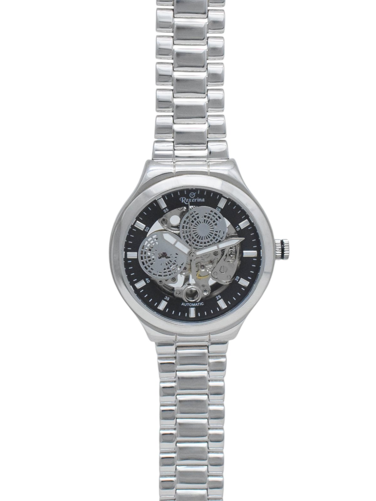 92.5 STERLING SILVER CIRCLE SHAPE DIAL STYLISH WATCH keth collection