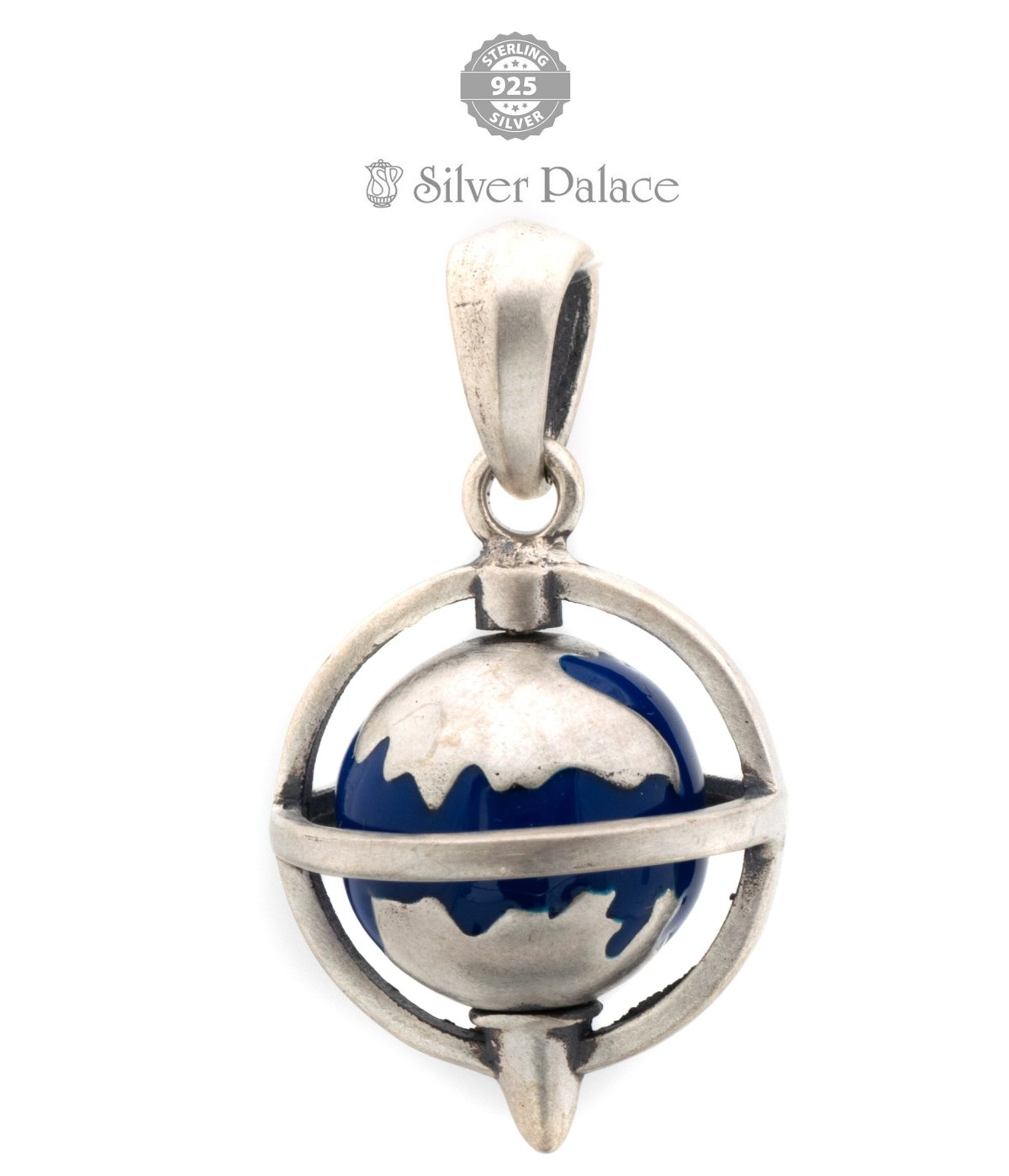 925 Sterling silver global New millennium pendant with dual colour  