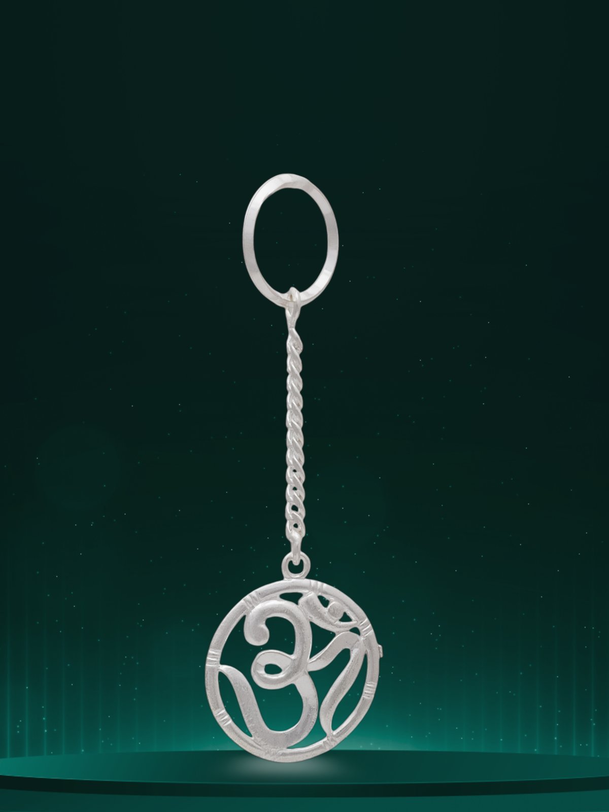 FINE SILVER OHM DESIGN KEYCHAIN FOR YOUR KEYS