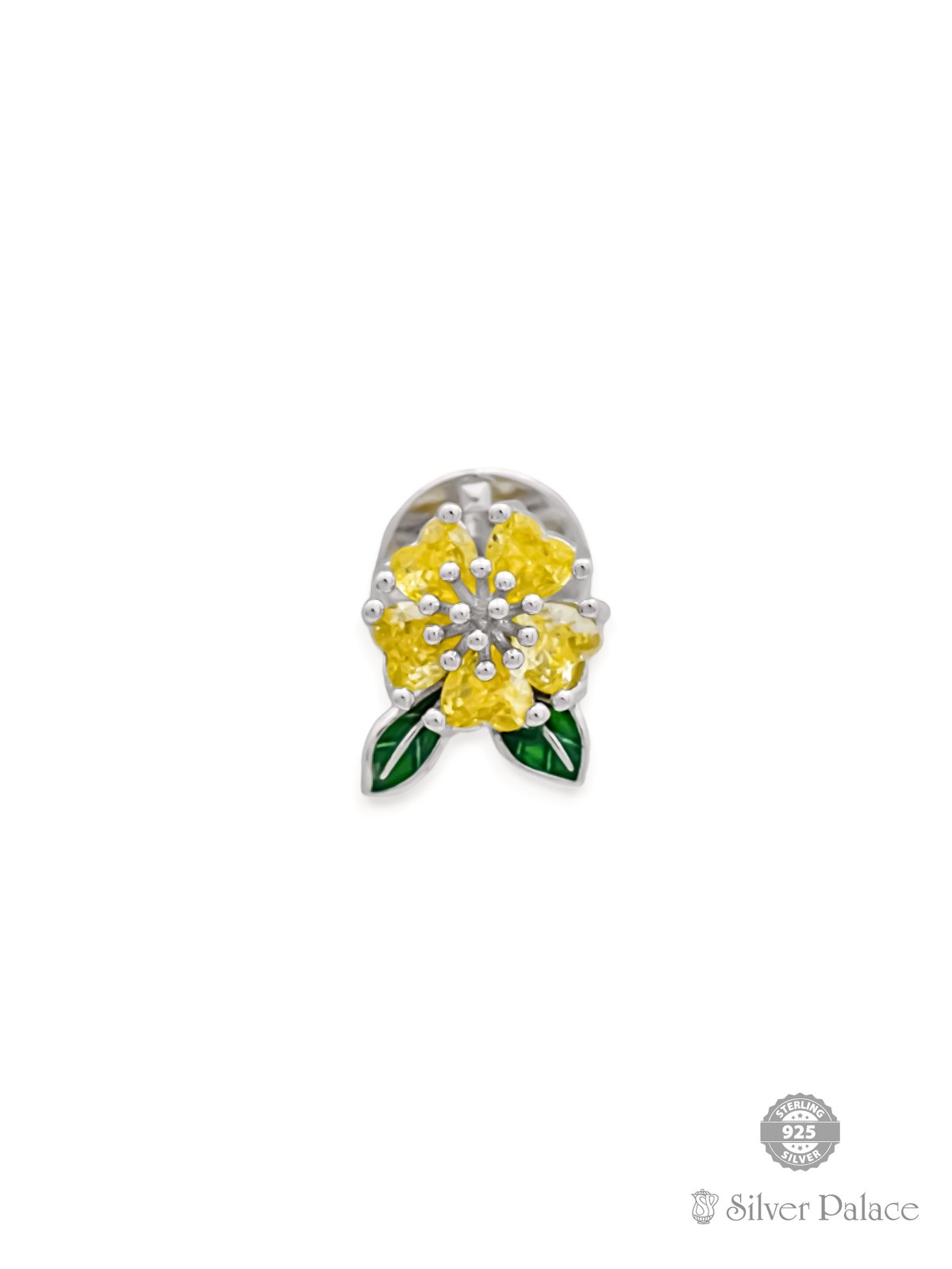 925 STERLING SILVER FLORAL DESIGN BROACH FOR FUNCTION USE