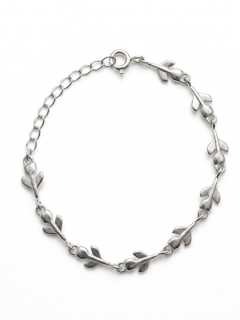 Sterling Silver LEAF DESIGN  Bracelet for Women