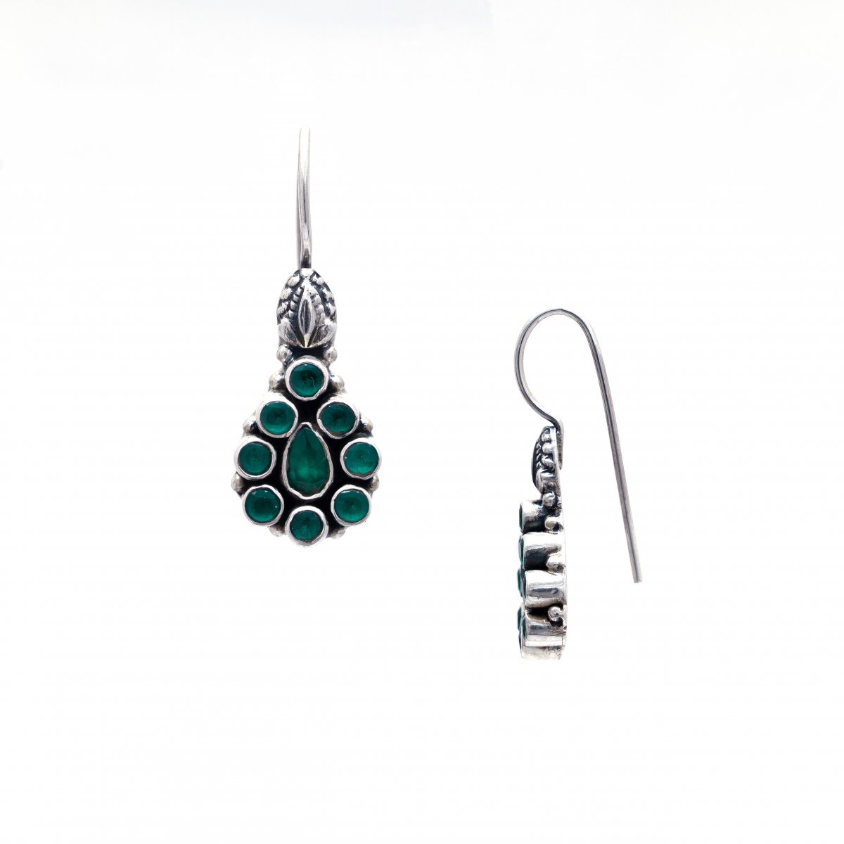 LIGHTWEIGHT SILVER OXIDIZED TRADITIONAL JHUMKA JHUMKI EARRINGS FOR WOMEN AND GIRLS 