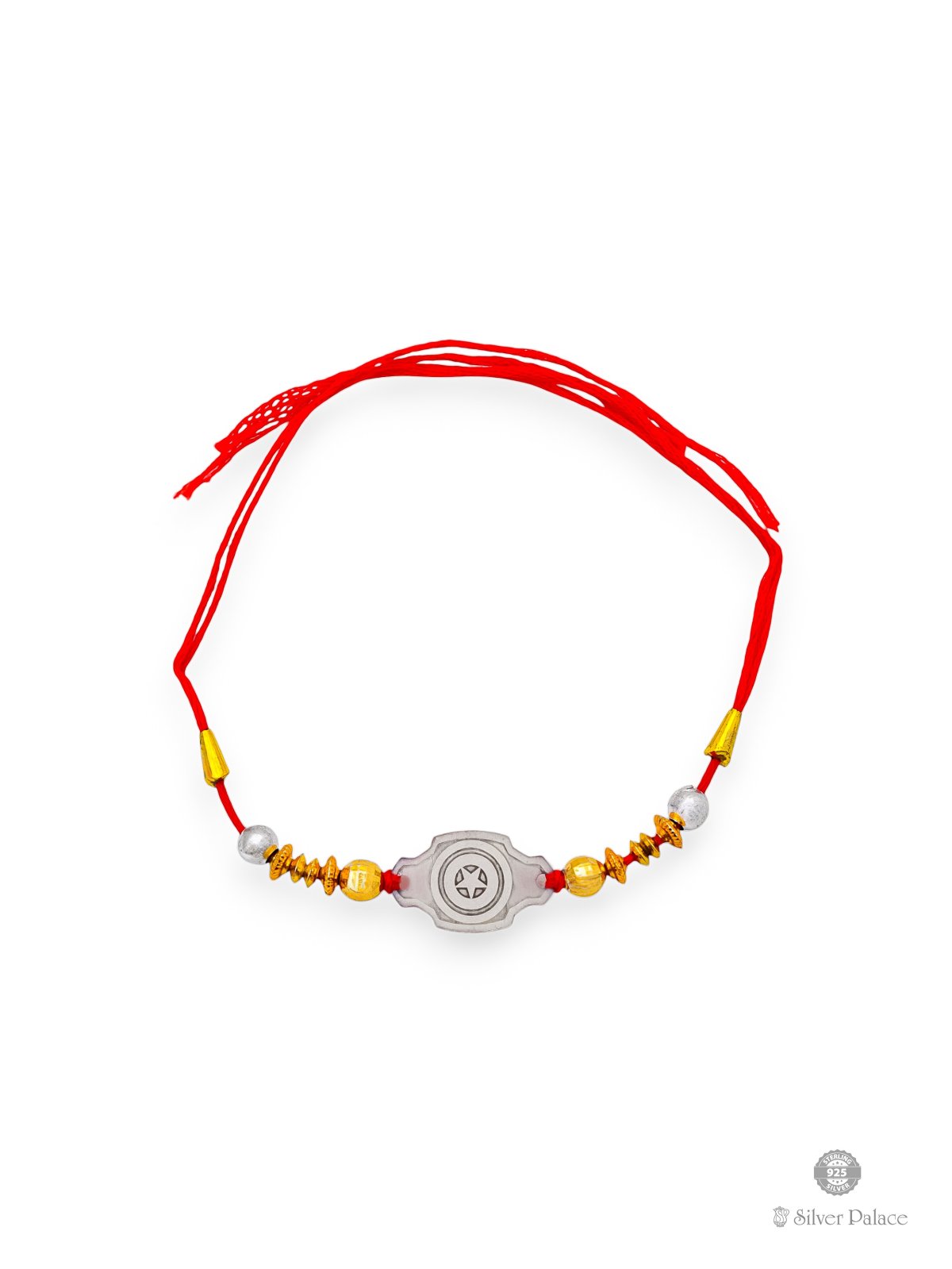 999 sterling silver star design rakhi for this rakshabandhan 